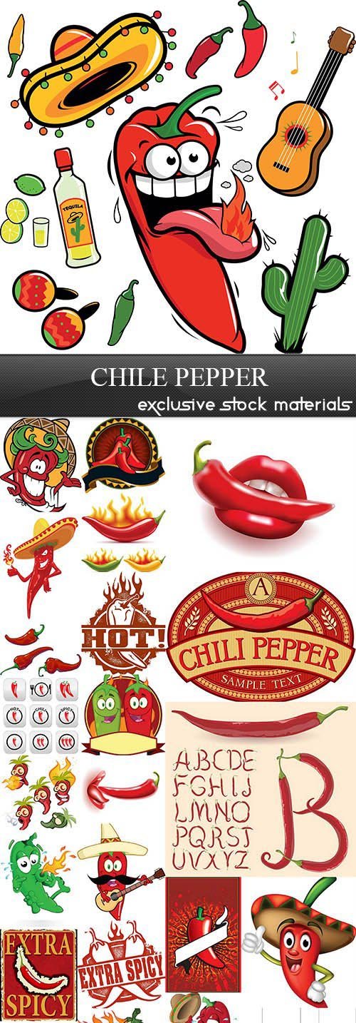 Chile Pepper, 25xEPS