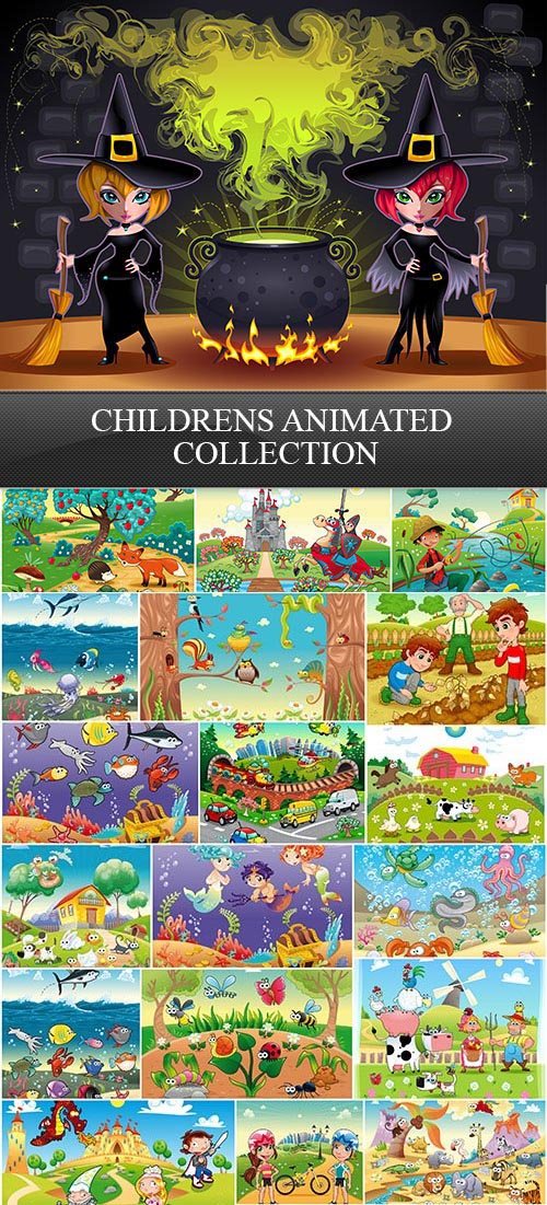 Childrens Animated Collection, 25xEPS