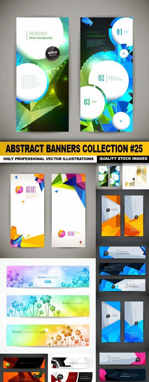 Abstract Banners Collection #25 - 10 Vectors