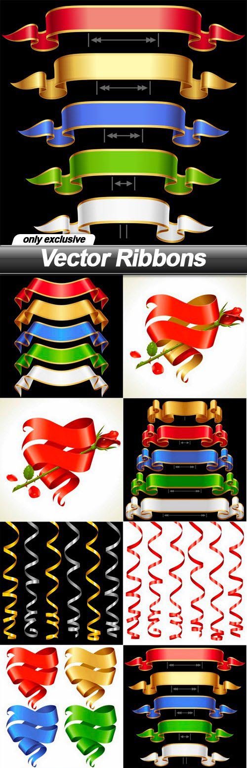 Vector Ribbons - 10 EPS