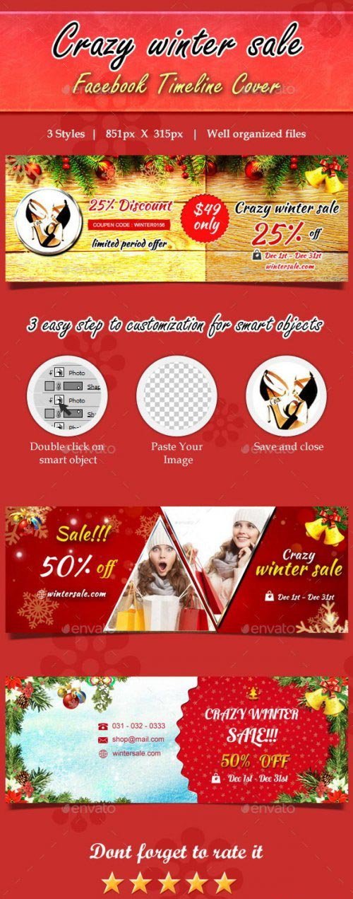 Graphicriver Winter Sale Facebook Timeline Cover 9443790