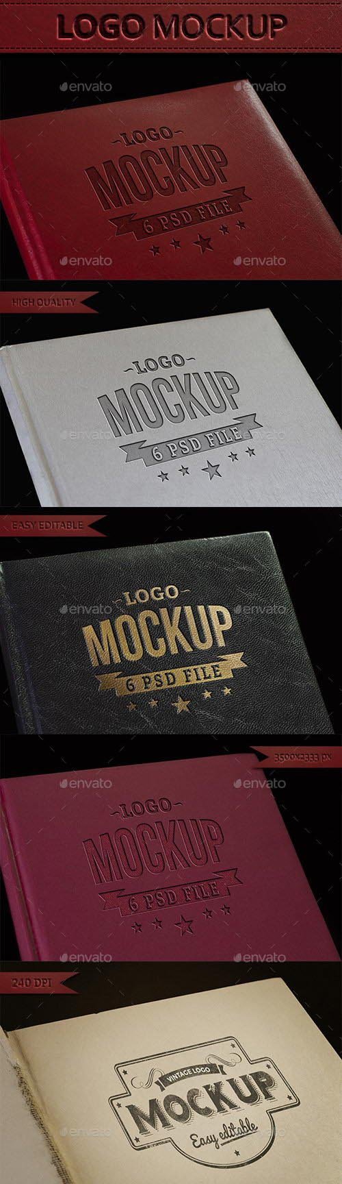 GraphicRiver Logo Mockup - Pressed Leather 9440421