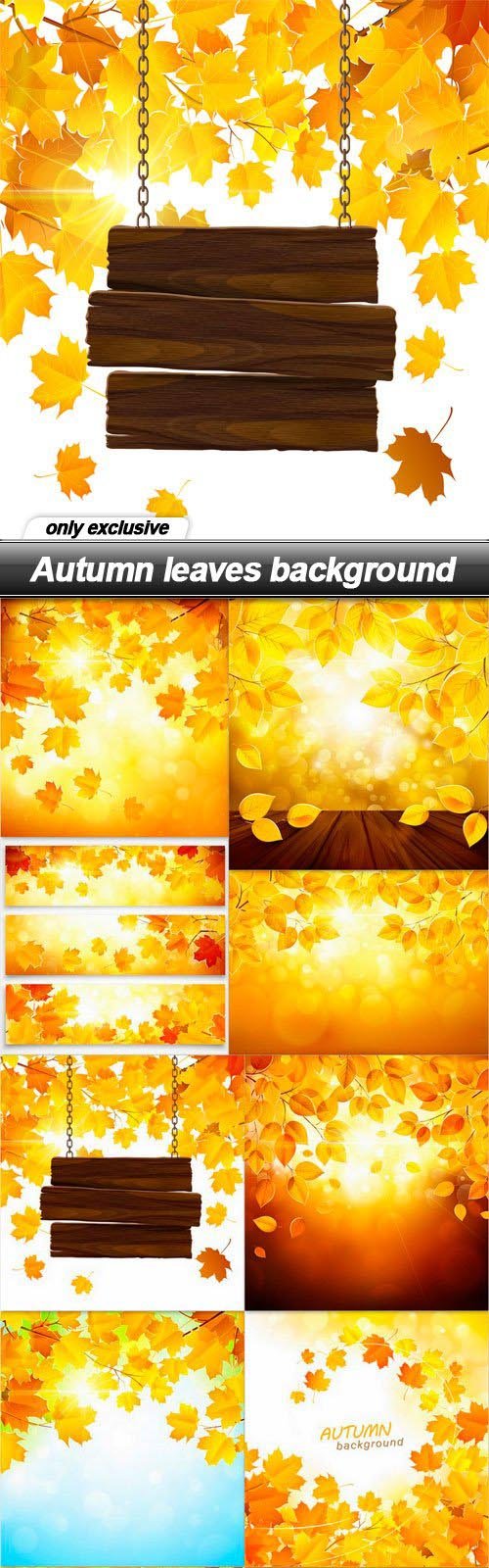Autumn leaves background 2 - 10 EPS