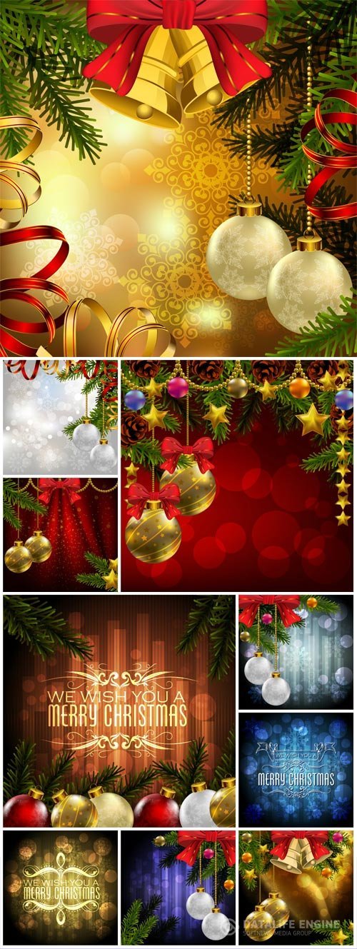 2016, Happy new year, christmas background