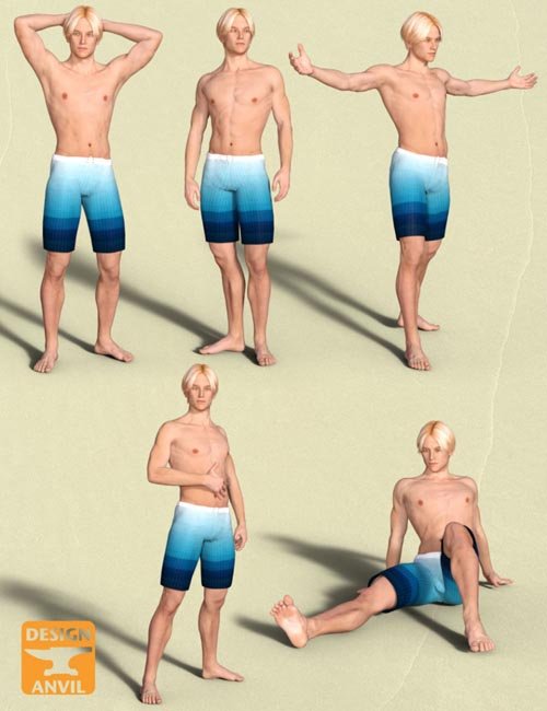 DA Variety Pose Pack for Genesis 3 Male & Michael 7