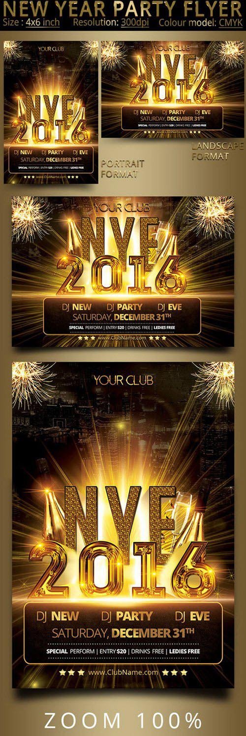 CM - New Year Party Flyer 437133