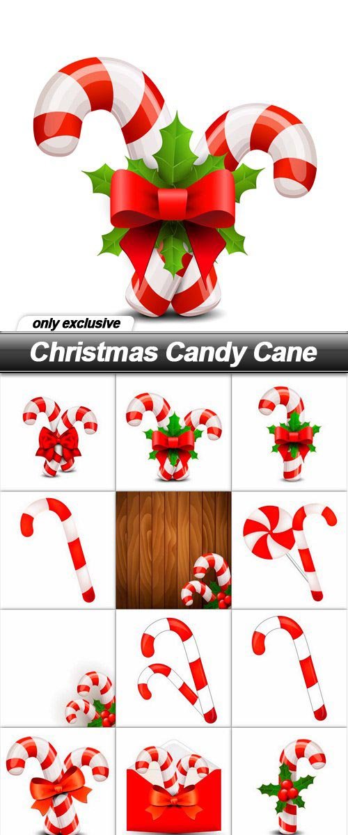 Christmas Candy Cane - 14 EPS
