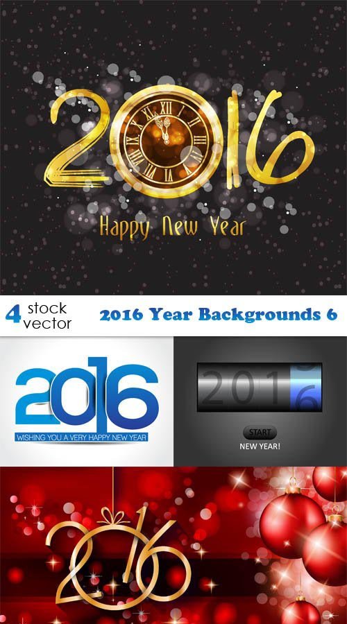 Vectors - 2016 Year Backgrounds 6