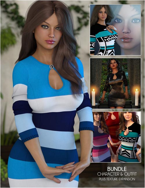 Paloma Paloma And Keyhole Style HD Bundle (converted from G3F) for Genesis 8 Female(s)