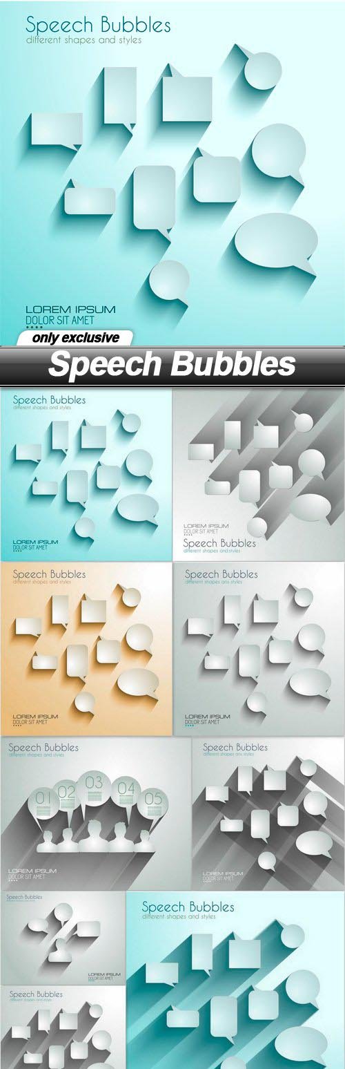 Speech Bubbles - 9 EPS