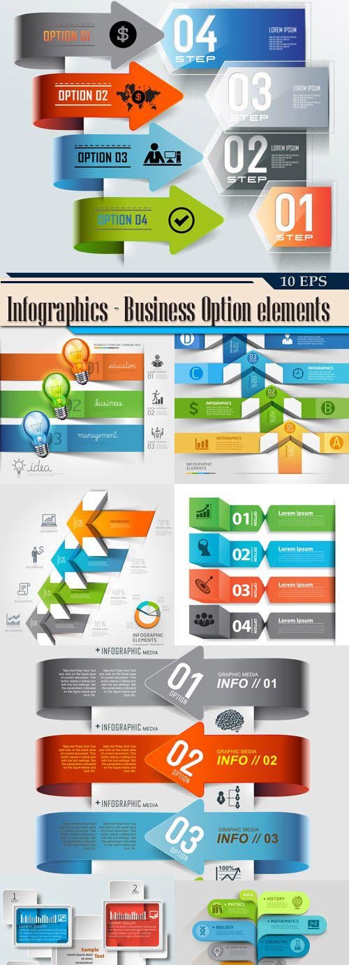 Infographics - Business Option elements