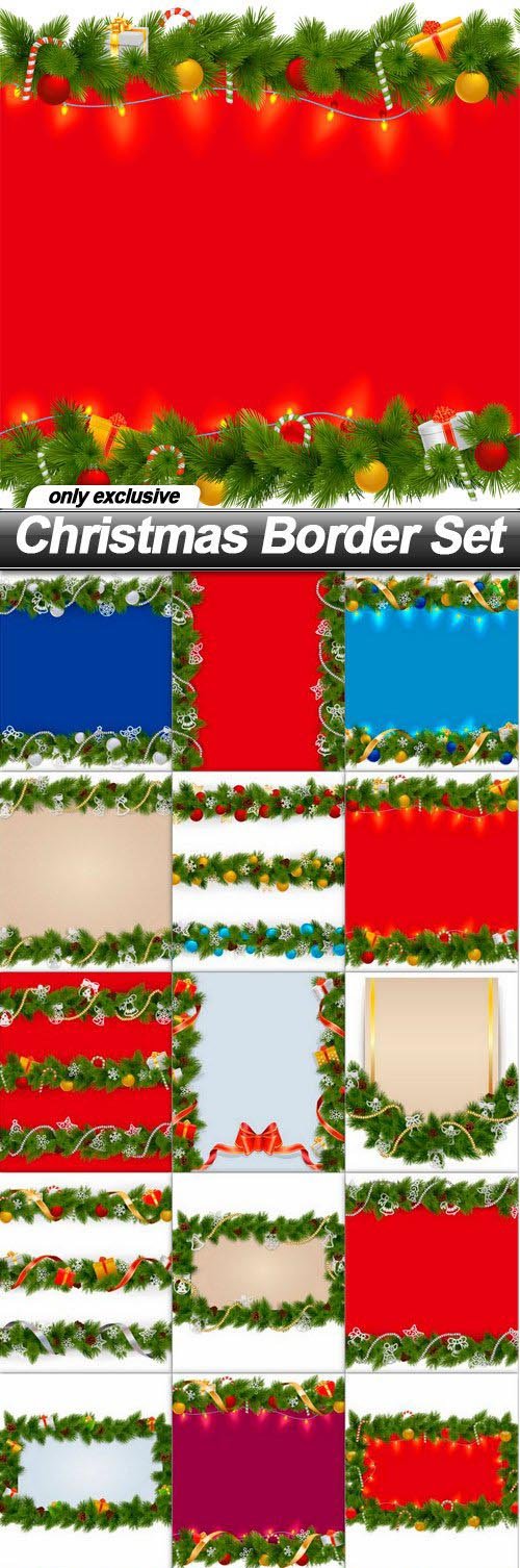 Christmas Border Set - 20 EPS