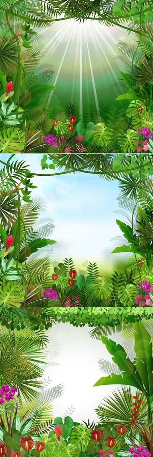 Tropical background beautiful - Vectors