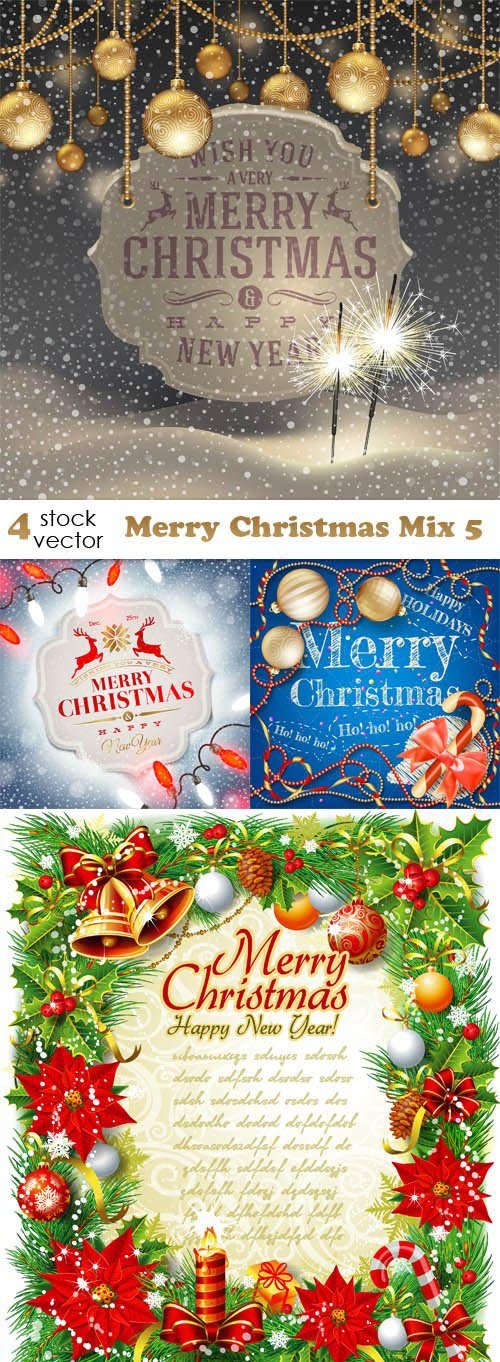 Vectors - Merry Christmas Mix 5