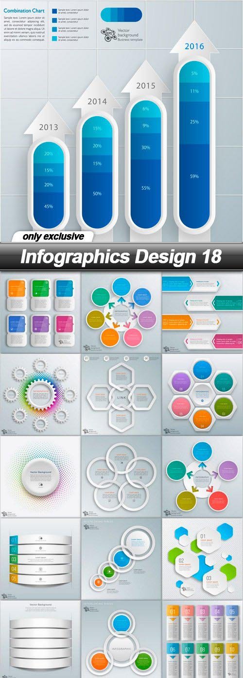 Infographics Design 18 - 25 EPS