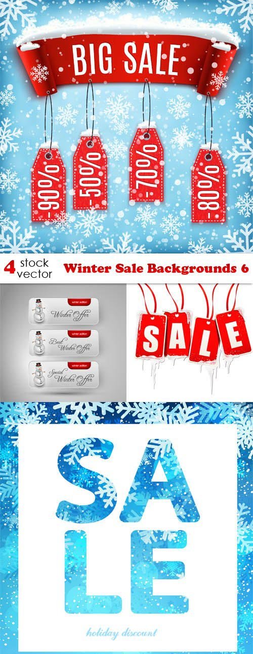 Vectors - Winter Sale Backgrounds 6