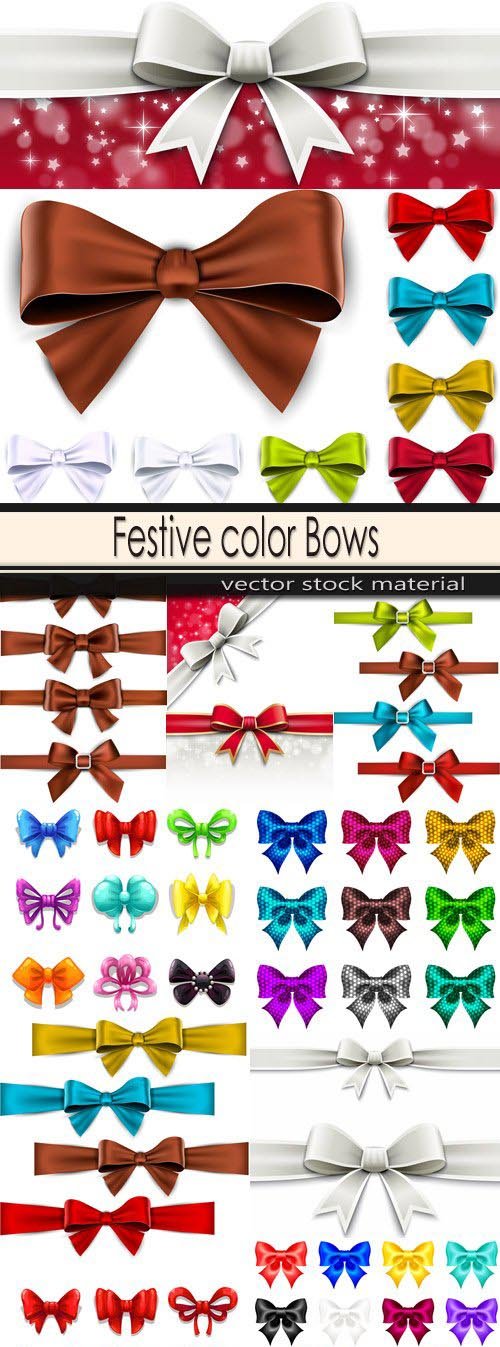 Festive color Bows
