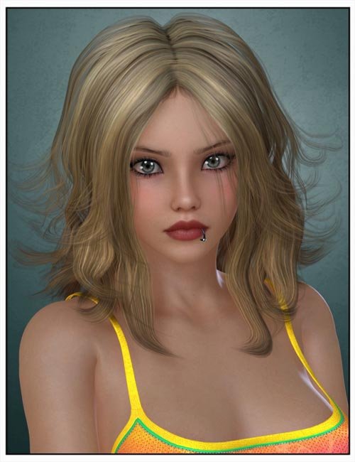 Selina Hair for Genesis 2 and 3 Female(s) and Victoria 4