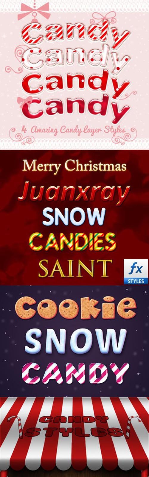 Candy Photoshop Styles and Text Effects