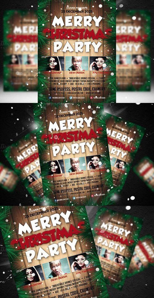 CM - Merry Christmas Party Flyer Template 426846