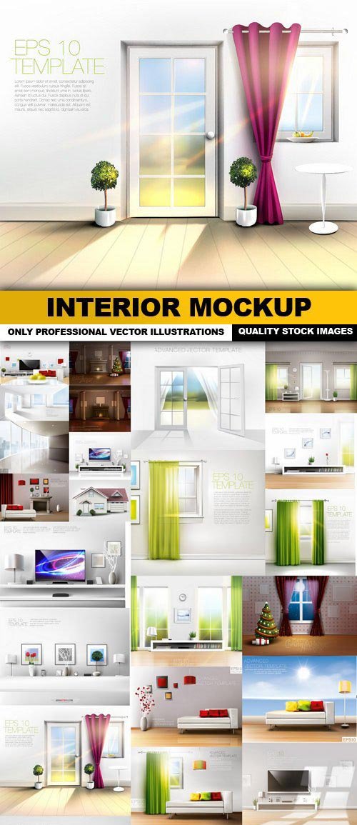 Interior MockUp - 25 Vector