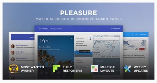 ThemeForest - Pleasure v1.5 - Material Design Responsive Admin Panel - 10579013