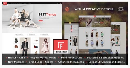 ThemeForest - Fashion Feast v1.0 - Magento Responsive Theme - 11813160