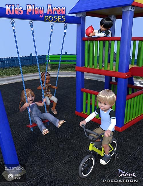 Kids Play Area Poses for Little Ones