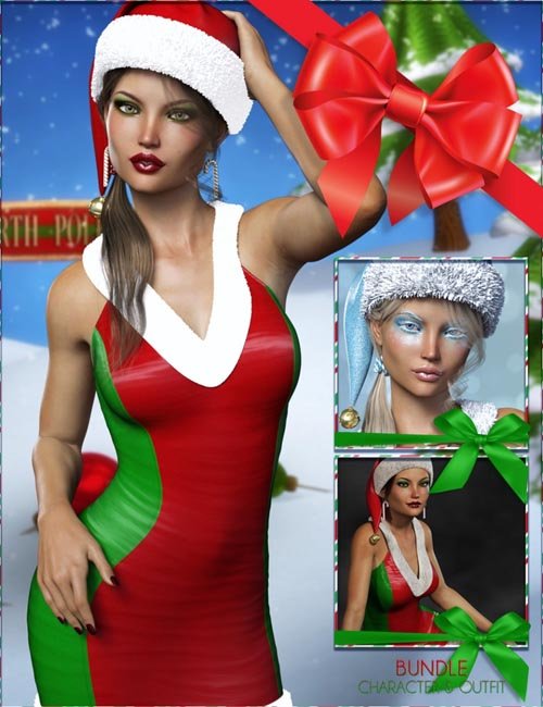 Sexy Christmas Elf Bundle вЂ“ FWSA Yulia HD and her Finery