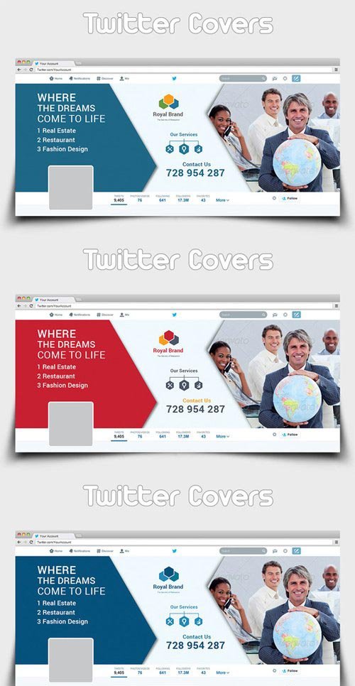 CM - Multipurpose Business Twitter Covers 481990