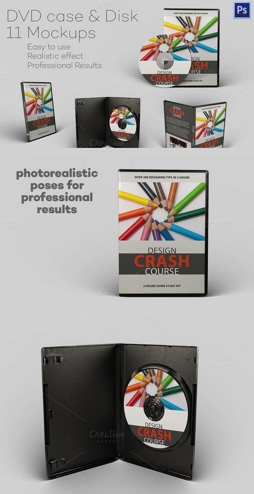 CM - DVD case & Disk - 11 Mockups 483645