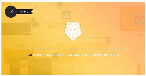 ThemeForest - The Lion v1.0 - Grand Multi-Purpose Bootstrap Template - 10319549
