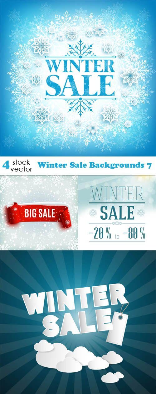 Vectors - Winter Sale Backgrounds 7