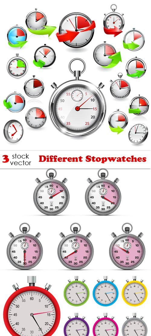 Vectors - Different Stopwatches