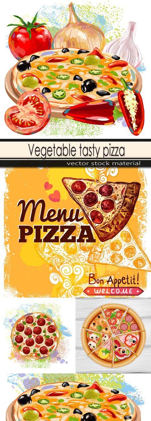 Vegetable tasty pizza