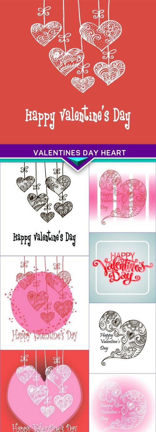 Valentines Day Heart 8x EPS
