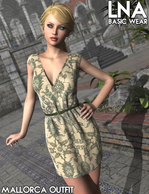 Basic Wear Mallorca Outfit (converted from G2F) for Genesis 8 Female