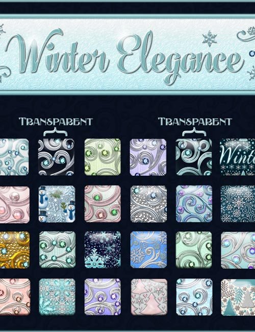 Winter Elegance Layer Styles with Bonus