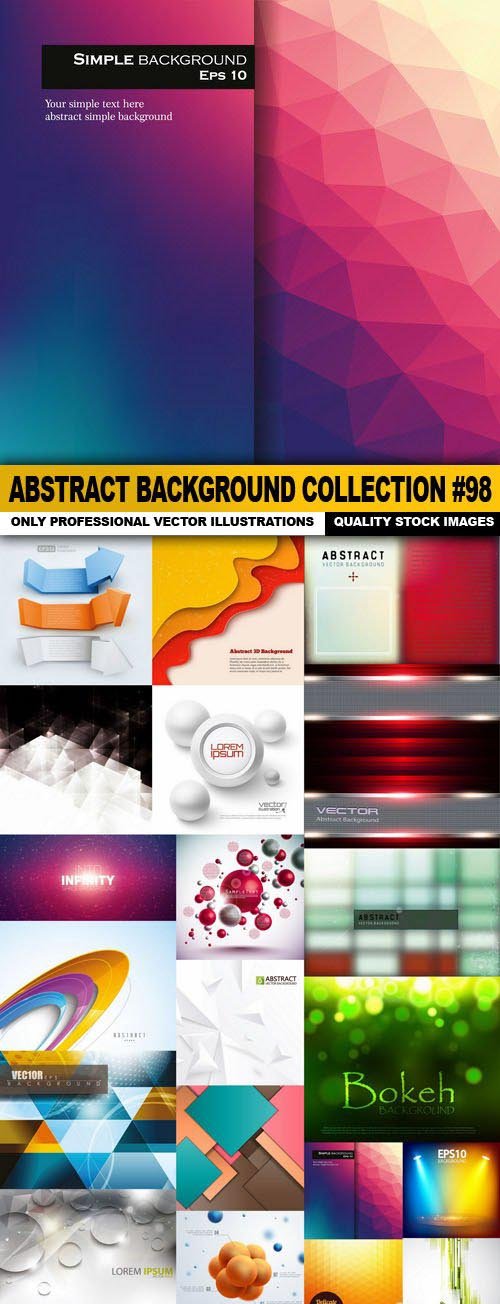 Abstract Background Collection #98 - 20 Vector