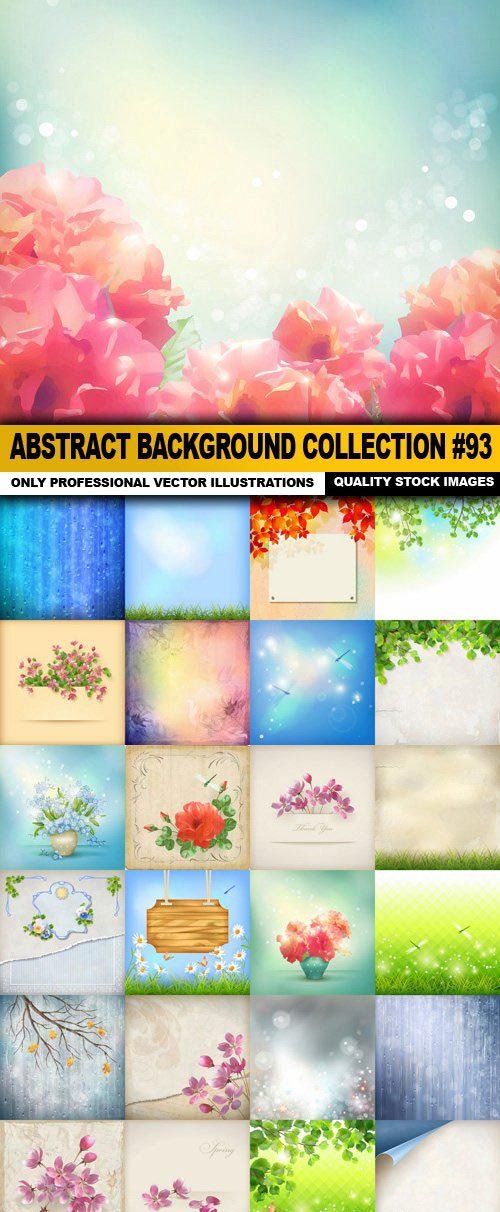 Abstract Background Collection #93 - 25 Vector