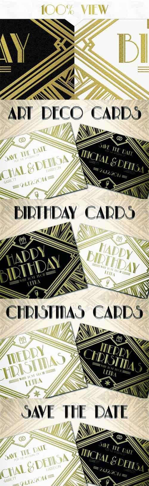 CM - Art Deco Cards 123076