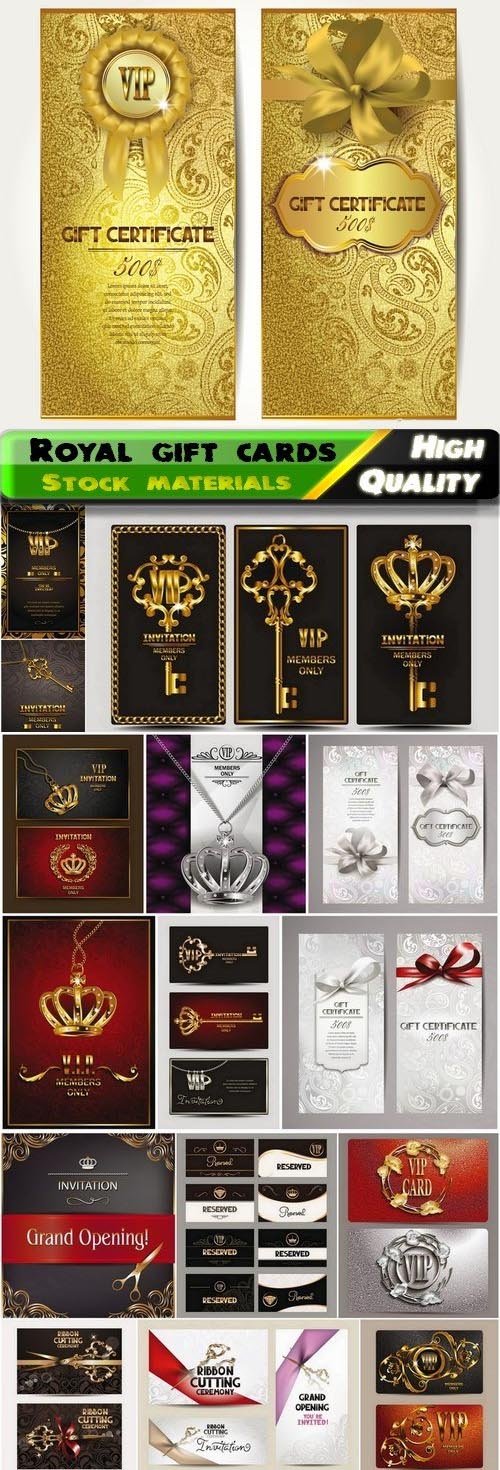 Royal gift cards with luxury backgrounds 2 - 25 Eps