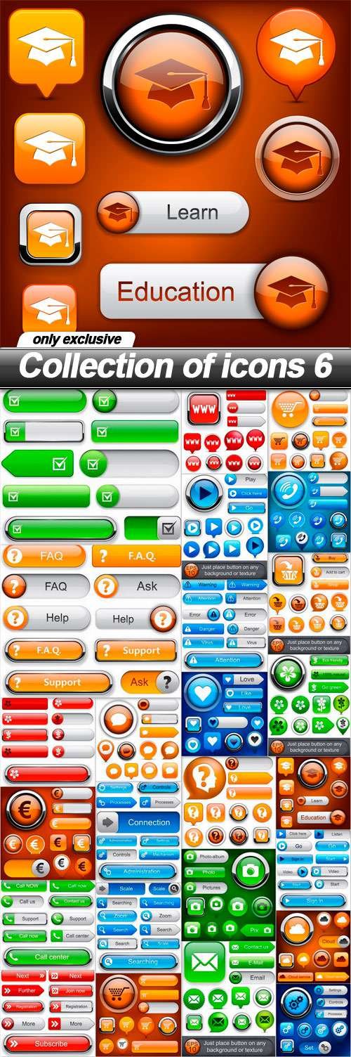 Collection of icons 6 - 25 EPS
