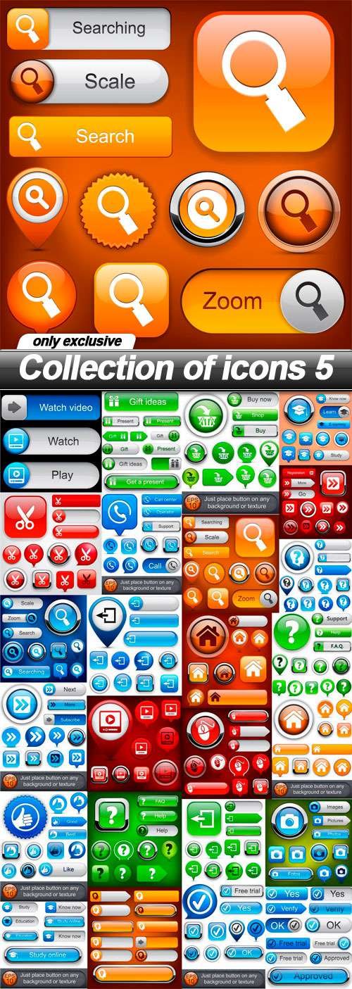 Collection of icons 5 - 25 EPS