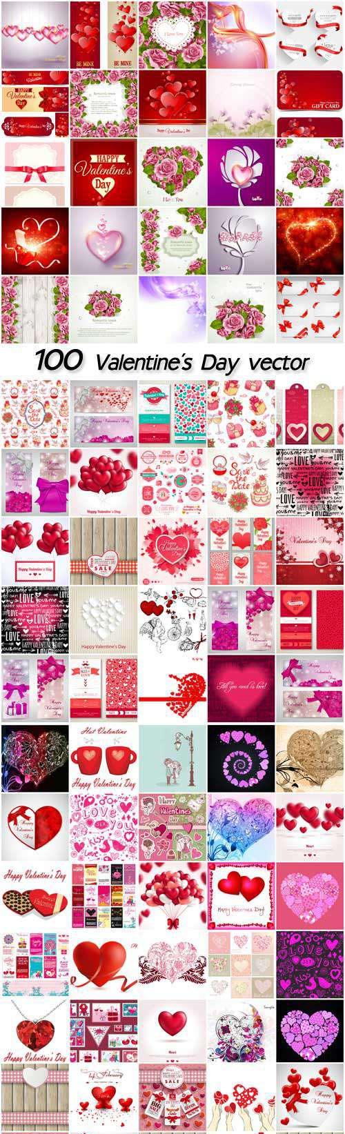 Valentine's Day, vector backgrounds romantic, hearts, cupids
