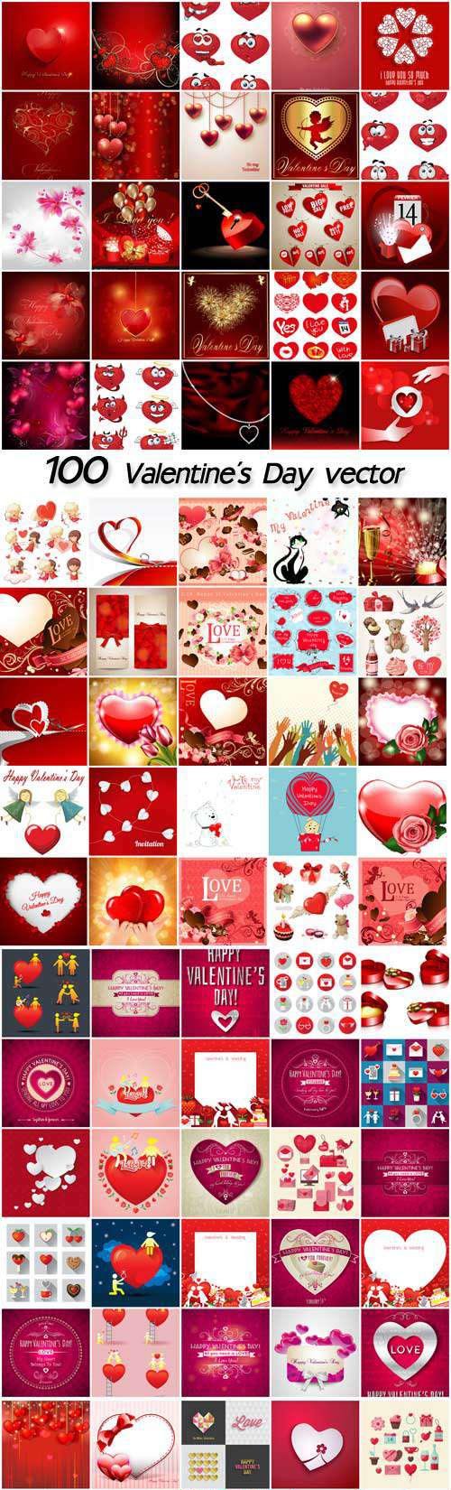 Valentine's Day, romantic background, hearts