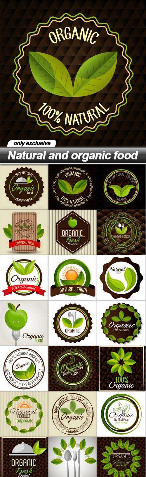 Natural and organic food - 30 EPS