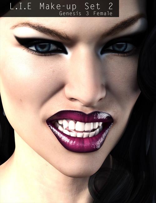 L.I.E Make-up Set 2 for Genesis 3 Female(s)