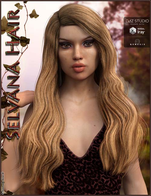 Selvana Hair for Genesis 3 Female(s)
