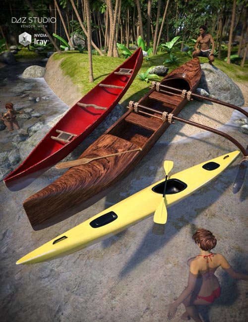 Canoes [ Iray UPDATE ]